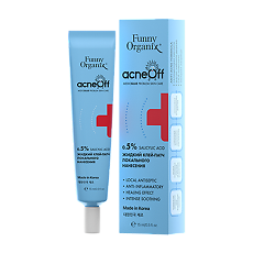 Купить Funny Organix AcneOff Клей-патч жидкий локального нанесения для проблемной кожи лица 15 мл 1 шт цена