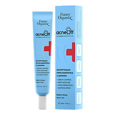 Купить Funny Organix AcneOff Матирующая крем-сыворотка с цинком для проблемной кожи лица 30 мл 1 шт цена