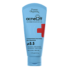 Купить Funny Organix AcneOff Салициловая гель-пенка для умывания для проблемной кожи лица 75 мл 1 шт цена