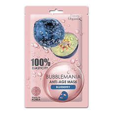 Купить Funny Organix Bubble Mania Кислородная тканевая антивозрастная маска Дикая Черника 25 г 1 шт цена