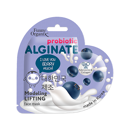 Funny Organix Alginate Probiotic Моделирующая альгинатная лифтинг-маска для лица 25 г 1 шт