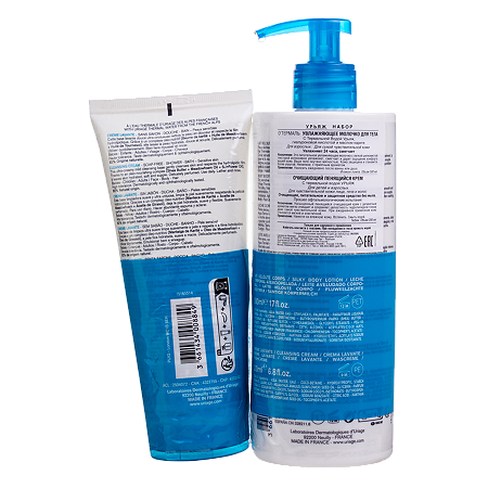 Uriage Eau Thermale Набор Молочко для тела увлаж 500 мл+пенящийся крем очищ 200 мл 1 уп