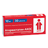 Аторвастатин-АКОС таблетки покрыт.плен.об. 10 мг 30 шт
