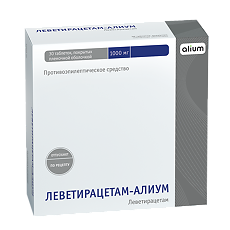 Купить Леветирацетам-Алиум таблетки покрыт.плен.об. 1000 мг 30 шт цена