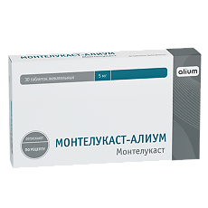 Купить Монтелукаст-Алиум таблетки жевательные 5 мг 30 шт цена