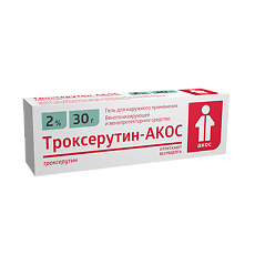 Купить Троксерутин-АКОС гель для наружного применения 2 % 30 г 1 шт цена
