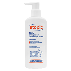 Купить Атопик (Atopic) Гель для для купания с головы до пяток 250 мл 1 шт цена