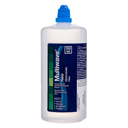 Multiwave New Раствор универсальный офтальмологический для всех типов контактных линз 350 мл 1 шт