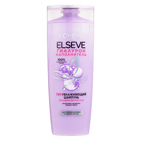 Изображение товара Loreal Paris Elseve Гиалурон Наполнитель Шампунь для обезвоженных и тонких волос 400 мл 1 шт