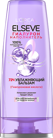 Изображение товара Loreal Paris Elseve Гиалурон Наполнитель Бальзам для обезвоженных и тонких волос 400 мл 1 шт