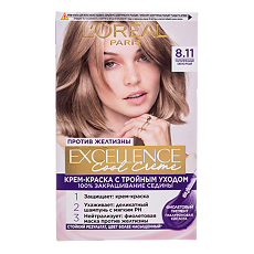 Изображение товара Loreal Paris Крем-краска для волос Excellence Cool Creme 8.11 Ультрапепельный 1 шт