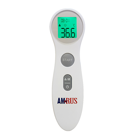 Изображение товара Инфракрасный термометр Amrus AMIT-120 для тела и предметов быстро и точно