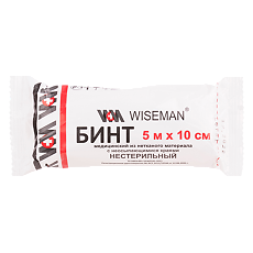 Купить Бинт нестерильный из нетканого материала 5 м х 10 см 1 шт цена
