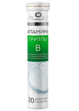 Изображение товара Витамины группы B шипучие таблетки по 3,8 г со вкусом апельсина 20 шт