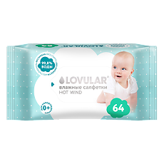 Купить Lovular Hot Wind Влажные салфетки 64 шт цена