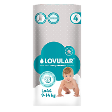 Купить Lovular Hot Wind Подгузники детские L 9-14 кг 44 шт цена