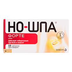 Купить Но-шпа форте таблетки 80 мг 10 шт цена