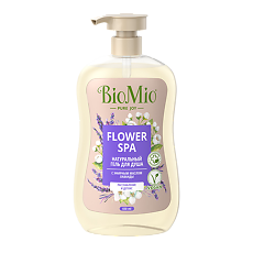 Купить БиоМио (BioMio) Bio Shower Натуральный гель для душа с эфирным маслом лаванды Flower SPA 650 мл 1 шт цена