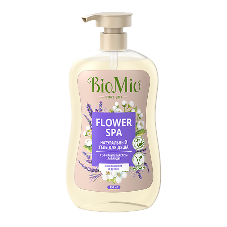 БиоМио (BioMio) Bio Shower Натуральный гель для душа с эфирным маслом лаванды Flower SPA 650 мл 1 шт