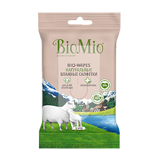 Купить БиоМио (BioMio) Bio-Wipes Натуральные влажные салфетки с экстрактом хлопка для детей и взрослых 15 шт цена