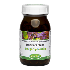 Купить Sanatur Омега-3 Фито / Omega 3 pflanzlich капсулы массой 709 мг 120 шт цена