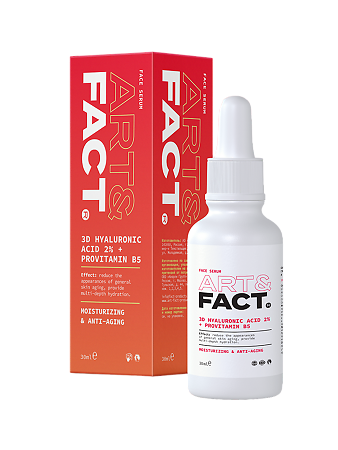 Art&Fact Сыворотка для лица с гиалуроновой кислотой 3D Hyaluronic Acid 2%+Provitamin B5 30 мл 1 шт