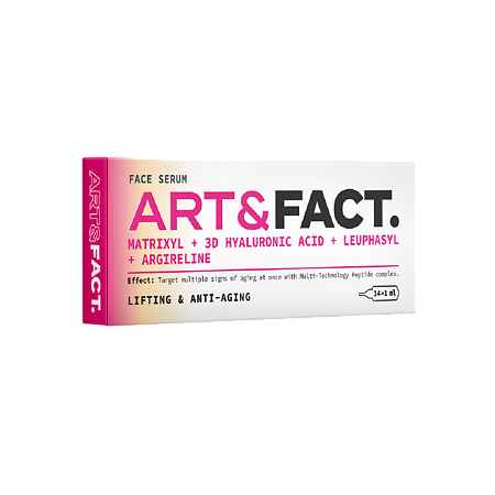 Art&Fact Сыворотка под мезороллер Matrixyl+3D Hyaluronic Acid+Leuphasyl+Argireline 1 мл 14 шт