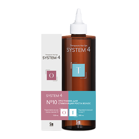 Изображение товара Система 4 Program №10 для стимуляции роста волос 2 в 1 маска-пилинг и тоник 150 мл+500 мл