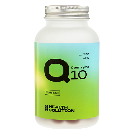 Health Solution Коэнзим Q10 витамины для молодости и энергии, антиоксидант капсулы, 30 шт
