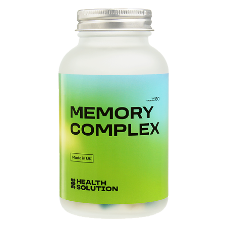 Health Solution Мемори комплекс витамины для нервной системы и улучшения памяти капсулы массой 600 мг 60 шт