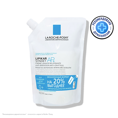 Изображение товара Lipikar Syndet AP+ Крем-гель для тела и лица 400 мл сменный блок La Roche-Posay