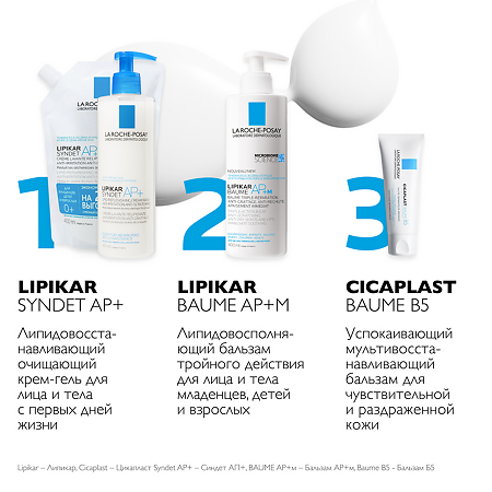 La Roche-Posay Lipikar Syndet AP+Крем-гель очищающий для сухой кожи Eco-Refill см/блок 400 мл 1 шт