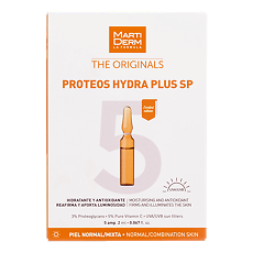 Изображение товара MartiDerm The Originals Proteos Hydra Plus SP Ориджиналс Протеос Гидра Плюс SP для лица и шеи ампулы 2 мл 5 шт