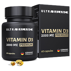 Купить Витамин D3 2000 ME UltraBalance Premium капсулы массой 450 мг 60 шт цена
