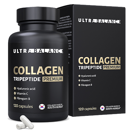 Изображение товара Коллаген Трипептид Премиум UltraBalance Collagen Tripeptide капсулы 600 мг 120 шт