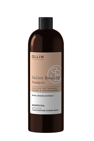 Ollin Prof Salon Beauty Шампунь для волос с экстрактом семян льна 1 000 мл 1 шт