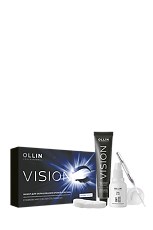 Купить Ollin Prof Vision Набор для окрашивания бровей и ресниц Иссиня-черный 1 уп цена