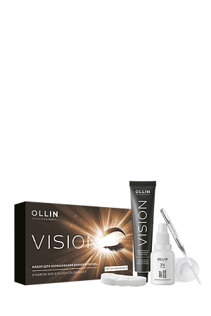 Ollin Prof Vision Vision Набор для окрашивания бровей и ресниц Светло-коричневый 1 уп