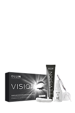 Купить Ollin Prof Vision Vision Набор для окрашивания бровей и ресниц Темный графит 1 уп цена