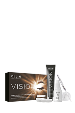 Купить Ollin Prof Vision Vision Набор для окрашивания бровей и ресниц Холодно-коричневый 1 уп цена