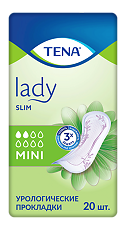 Купить Тена (Tena) Lady Slim Mini Прокладки урологические 20 шт цена