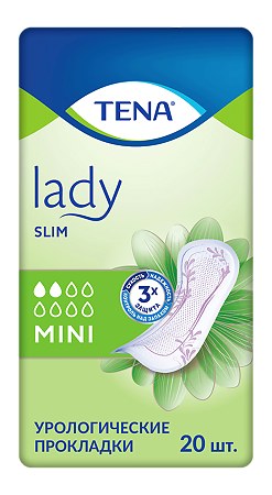 Тена (Tena) Lady Slim Mini Прокладки урологические 20 шт. 20 шт