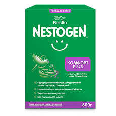 Купить Nestogen Комфорт Plus Сухая молочная смесь с рождения 600 г 1 шт цена