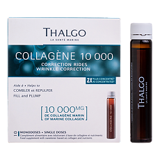Купить Thalgo Collagene 10000 Комплекс для молодости и красоты для приема внутрь ампулы 25 мл 10 шт цена