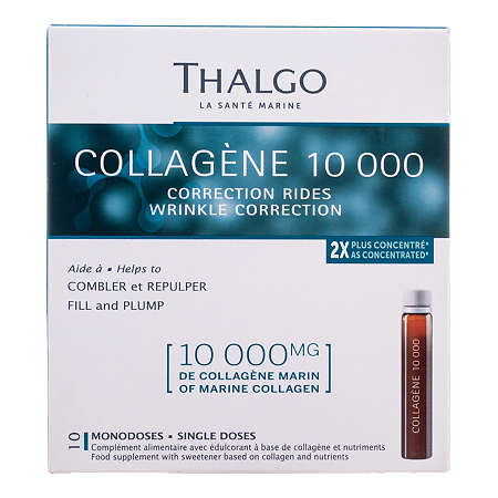 Тальго (Thalgo) Коллаген 10000 / Collagene 10000 Комплекс для молодости и красоты жидкость во флаконах по 25 мл 10 шт