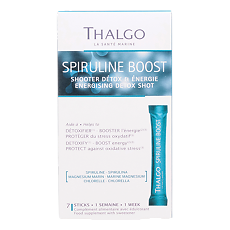 Купить Thalgo Spiruline Boost Энергизирующий детокс бустер со спирулиной для приема внутрь саше 5 г 7 шт цена