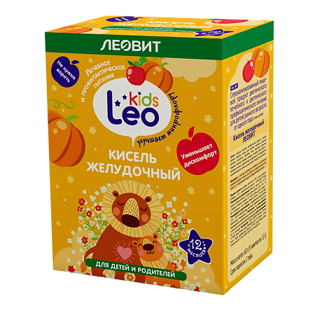 Леовит Leo Kids Кисель желудочный для детей по 12 г пакеты 5 шт.
