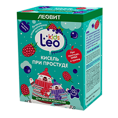 Изображение товара Леовит Leo Kids Кисель при простуде для детей по 12 г пакеты 5 шт.