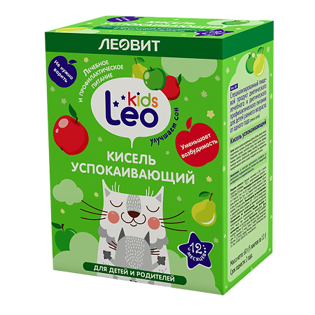 Леовит Leo Kids Кисель успокаивающий для детей по 12 г пакеты 5 шт.