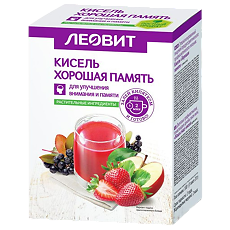 Изображение товара Леовит Кисель Хорошая память 20 г 5 шт